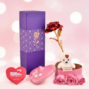 Artificial Flower Gift Set
